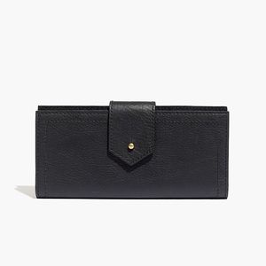 Madewell post wallet in black